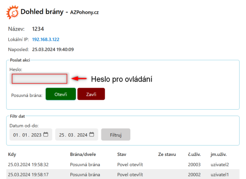 Vzdálený dohled pro závoru GREY6000 IoT ovladač s Wi-Fi, LAN a API